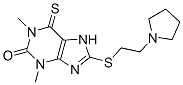 CAS#: 6559-86-0, 8-[[2-(1-Pyrrolidinyl)Ethyl]Thio]-6,7-Dihydro-1,3-Dimethyl-6-Thioxo-1H-Purin-2(3H)-One
