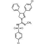 CAS 登录号：656827-86-0， 3-(4-氯苯基)-N'-[(4-氯苯基)磺酰基]-N-甲基-4-苯基-4,5-二氢-1H-吡唑-1-甲脒