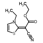 CAS#: 657411-11-5, Ethyl (2E)-cyano(3-ethyl-1,3-thiazol-2(3H)-ylidene)acetate