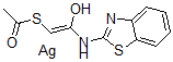 CAS 登录号:65761-23-1, 2-(2-巯基乙酰氨基)苯并噻唑基乙酸酯银盐