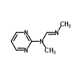 CAS#: 6578-34-3, N,N'-Dimethyl-N-2-pyrimidinylimidoformamide