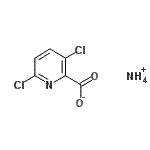 CAS 登录号：6579-53-9， 铵3,6-二氯-2-吡啶羧酸酯