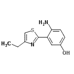 CAS#: 658076-59-6, 4-Amino-3-(4-ethyl-1,3-thiazol-2-yl)phenol