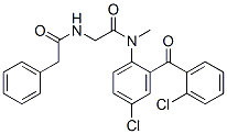 CAS#: 65808-73-3, N-[4-Chloro-2-(2-Chlorobenzoyl)Phenyl]-N-Methyl-2-[(2-Phenylacetyl)Amino]Acetamide