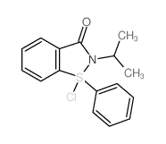 CAS#: 65838-74-6, 1-Chloro-1-phenyl-2-propan-2-yl-1,2-benzothiazol-3-one
