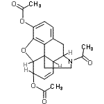 CAS 登录号：65846-34-6， 17-乙酰基-7,8-二去氢-4,5-环氧吗喃-3,6-二基二乙酸酯