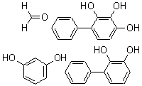 CAS 登录号:65876-95-1, 甲醛与 3-苯基邻苯二酚, 4-苯基邻苯三酚和间苯二酚聚合物