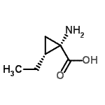 CAS 登录号：65878-52-6， (1S,2R)-1-氨基-2-乙基环丙烷羧酸