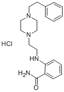 CAS 登录号:65883-74-1, 2-((2-(4-(2-苯基乙基)-1-哌嗪基)乙基)氨基)-苯甲酰胺单盐酸盐