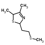 CAS#: 65894-81-7, 4,5-Dimethyl-2-[2-(methylsulfanyl)ethyl]-2,5-dihydro-1,3-thiazole