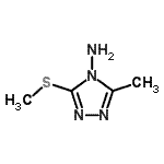 CAS#: 65901-92-0, 3-Methyl-5-(methylsulfanyl)-4H-1,2,4-triazol-4-amine