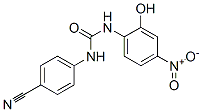 CAS 登录号：66037-07-8， 1-(4-氰基苯基)-3-(2-羟基-4-硝基苯基)脲