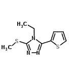 CAS#: 660417-24-3, 4-Ethyl-3-(methylsulfanyl)-5-(2-thienyl)-4H-1,2,4-triazole