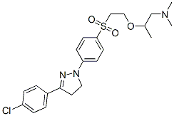 CAS#: 6608-82-8, 2-[2-[[4-[3-(4-Chlorophenyl)-4,5-Dihydro-1H-Pyrazol-1-Yl]Phenyl]Sulphonyl]Ethoxy]-N,N-Dimethylpropylamine