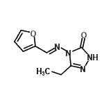 CAS#: 660835-27-8, 5-Ethyl-4-[(E)-(2-furylmethylene)amino]-2,4-dihydro-3H-1,2,4-triazol-3-one