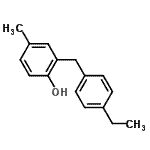 CAS 登录号：660842-03-5， 2-(4-乙基苄基)-4-甲基苯酚