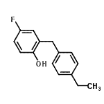 CAS 登录号：660842-04-6， 2-(4-乙基苄基)-4-氟苯酚