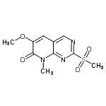 CAS#: 661450-74-4, 6-methoxy-8-methyl-2-methylsulfonyl-pyrido[6,5-d]pyrimidin-7-one