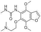 CAS#: 66202-98-0, 1-(4,7-Dimethoxy-6-(2-(Dimethylamino)Ethoxy)-5-Benzofuranyl)-3-Methyl-Urea