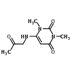 CAS#: 662141-78-8, 1,3-Dimethyl-6-[(2-oxopropyl)amino]-2,4(1H,3H)-pyrimidinedione