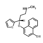 CAS#: 662149-13-5, 4-[(1S)-3-(Methylamino)-1-(2-thienyl)propoxy]-1-naphthol