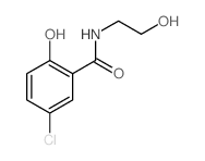 CAS 登录号：6626-89-7， (2-羟基乙基)-5-氯-2-羟基-N-苯甲酰胺
