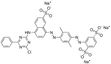 CAS#: 66261-70-9, Trisodium 2-[[4-[[4-[(4-Chloro-6-Phenyl-1,3,5-Triazin-2-Yl)Amino]-7-Sulphonato-1-Naphthyl]Azo]-2,5-Dimethylphenyl]Azo]Benzene-1,4-Disulphonate
