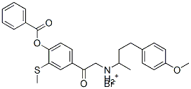 CAS#: 66264-97-9, (+)-[2-[4-(Benzoyloxy)-3-(Methylthio)Phenyl]-2-Oxoethyl][3-(4-Methoxyphenyl)-1-Methylpropyl]Ammonium Bromide