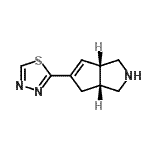 CAS#: 663173-56-6, (3aR,6aS)-5-(1,3,4-Thiadiazol-2-yl)-1,2,3,3a,4,6a-hexahydrocyclopenta[c]pyrrole