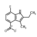 CAS#: 663177-51-3, 2-Ethyl-7-fluoro-3-methyl-4-nitro-1H-indole