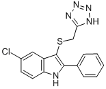 CAS#: 66354-94-7, 5-Chloro-2-Phenyl-3-[(1H-Tetrazol-5-Yl)Methylthio]-1H-Indole