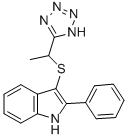 CAS#: 66355-08-6, 2-Phenyl-3-[1-(1H-Tetrazol-5-Yl)Ethylthio]-1H-Indole