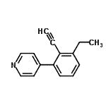 CAS#: 663621-69-0, 4-(3-Ethyl-2-ethynylphenyl)pyridine