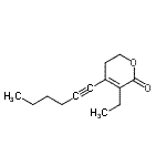 CAS 登录号：663957-65-1， 3-乙基-4-(1-己炔-1-基)-5,6-二氢-2H-吡喃-2-酮