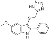 CAS#: 66403-52-9, 5-Methoxy-2-Phenyl-3-[(1H-Tetrazol-5-Yl)Methylthio]-1H-Indole
