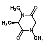 CAS 登录号：66445-42-9， (3R)-1,3,4-三甲基-2,5-哌嗪二酮