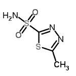 CAS#: 66464-90-2, 5-Methyl-1,3,4-thiadiazole-2-sulfonamide