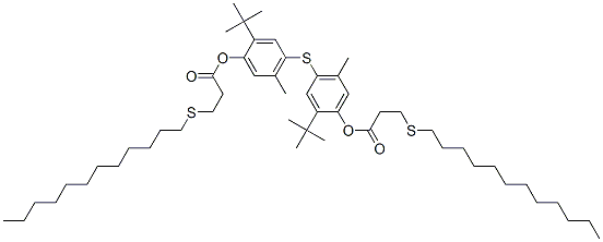CAS#: 66534-05-2, Thiobis[2-(1,1-Dimethylethyl)-5-Methyl-4,1-Phenylene] Bis[3-(Dodecylthio)Propionate]