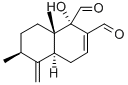 CAS#: 66550-09-2, (1S,4aS,6S,8aS)-1-Hydroxy-6,8a-dimethyl-5-methylene-4a,6,7,8-tetrahydro-4H-naphthalene-1,2-dicarbaldehyde