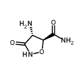 CAS 登录号：66620-06-2， (4R,5S)-4-氨基-3-氧代-1,2-恶唑烷-5-甲酰胺