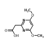 CAS 登录号：66621-86-1， (4,6-二甲氧基-2-嘧啶基)乙酸