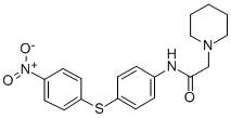 CAS#: 66649-55-6, N-(4-((4-Nitrophenyl)Thio)Phenyl)-1-Piperidineacetamide