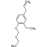 CAS 登录号：666710-30-1， 4-烯丙基-1-(乙氧基甲氧基)-2-乙基苯