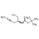 CAS#: 666719-08-0, 2-Methyl-2-propanyl [(2S)-1-hydroxy-4-hexyn-2-yl]carbamate