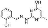 CAS#: 66680-03-3, 6-Methyl-2-[2-[(E)-(6-Oxo-1-Cyclohexa-2,4-Dienylidene)Methyl]Hydrazinyl]-1H-Pyrimidin-4-One