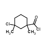 CAS 登录号：66684-49-9， 3-氯-1,3-二甲基环己烷羰基氯化物