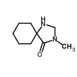 CAS 登录号：666861-07-0， 3-甲基-1,3-二氮杂螺[4.5]癸烷-4-酮