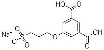 CAS 登录号：66687-30-7， 5-(3-磺酸基丙氧基)间苯二甲酸单钠盐