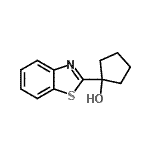 CAS#: 66730-31-2, 1-(1,3-Benzothiazol-2-yl)cyclopentanol
