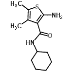 CAS#: 667412-67-1, 2-Amino-N-cyclohexyl-4,5-dimethyl-3-thiophenecarboxamide